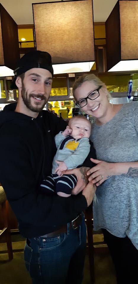 Ryan Herrington with his family