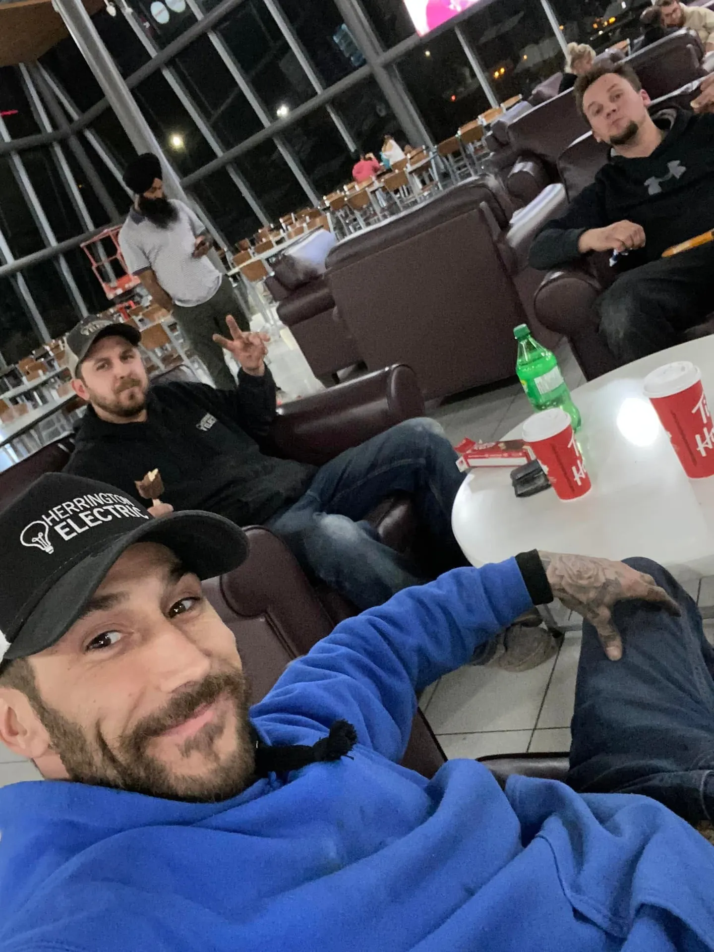 The Herrington Electric team together at Ottawa airport